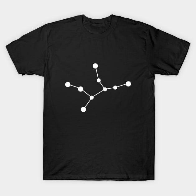 Zodiac Sign Virgo Constellation T-Shirt by galaxieartshop